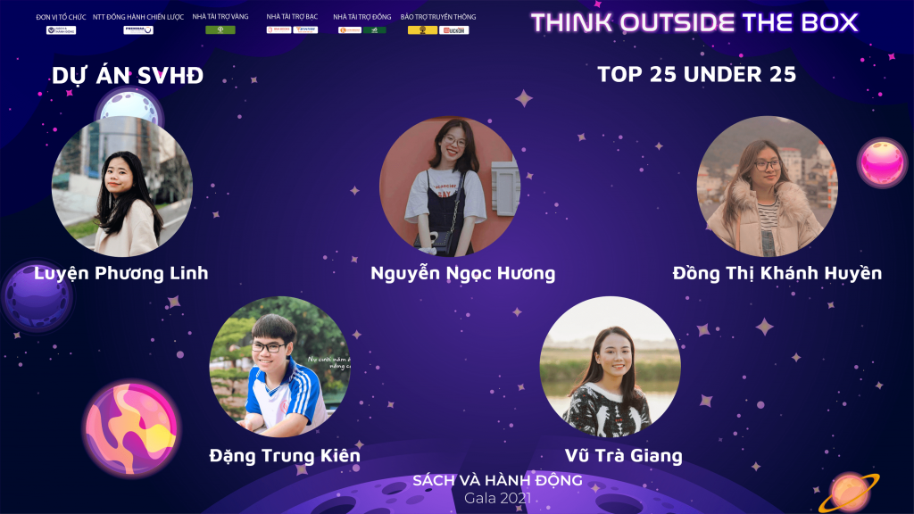 Vinh danh Top 25 under 25 trong các Dự án của Cộng đồng Sách và Hành động năm 2021